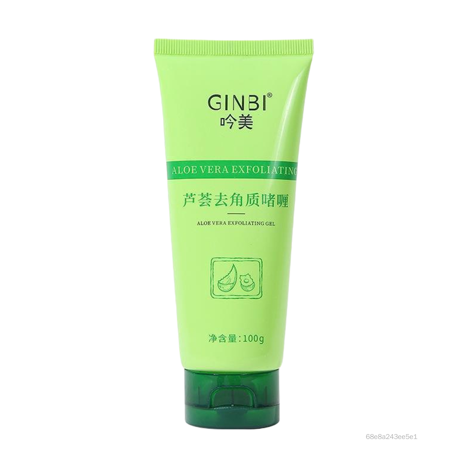 Tẩy da da mặt 100g Aloe làm giảm các hạt da làm sạch khuôn mặt cho da mịn màng và bóng mịn TF-Hom-VN