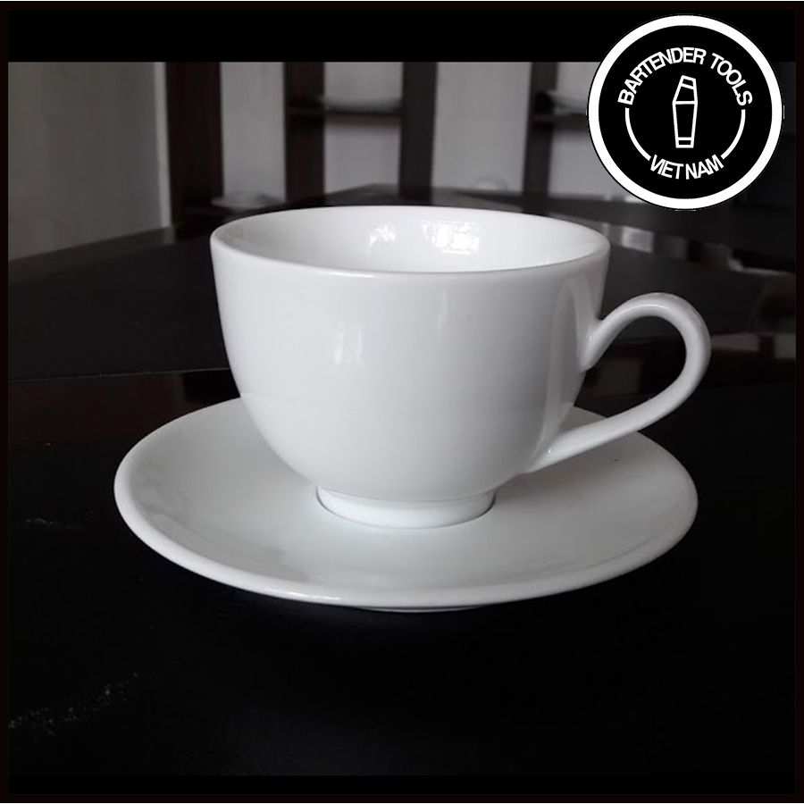 Tách cà phê cappuchino sứ kèm đĩa 220ml ( Ohio )