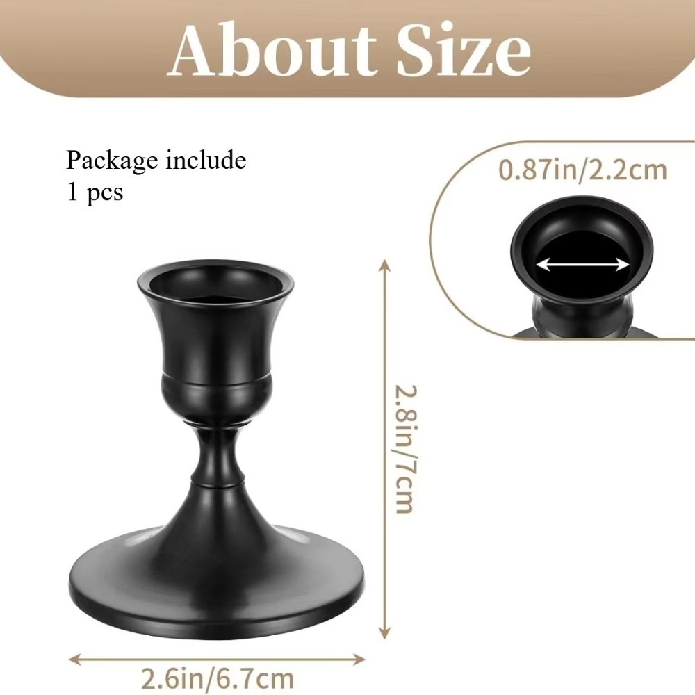 MODERNLUX 1/3pcs Metal and Aluminum Tabletop Candle Holders Home and Hotel Decoration Vintage Elegant Candle Stand Candlelight Dinner Props Suitable for Wedding Anniversary
