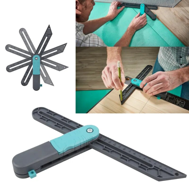 Pre-Đặt Hàng thước đo góc Khóa Góc công cụ đo lường ABS Bằng Gỗ Đánh Dấu Đo Thước Đo Góc Đo Độ Nghiêng Goniometer Đồng hồ đo Cho công cụ gia công gỗ
