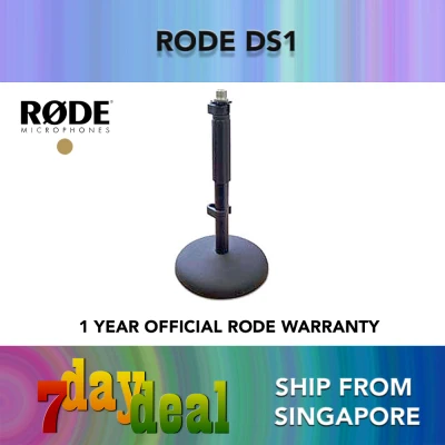 Rode DS1 Desktop Microphone Stand (For Broadcaster Procaster Podcaster Podmic M NT NTG series)