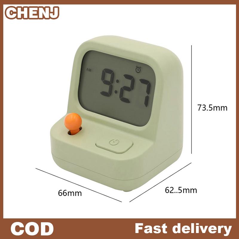 CHENJ Đồng hồ báo thức snooze đồng hồ kỹ thuật số mới lạ im lặng bảng đồng hồ hoạt hình hình đồng hồ báo thức im lặng không đánh dấu cho trẻ em Đồng hồ bàn
