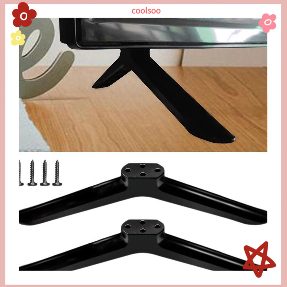 BTU6P Có ốc vít Chân đế TV Phổ quát Có đệm chống trượt Giá đỡ đế TV Đen Phần cứng điều chỉnh trên bàn Phòng khách