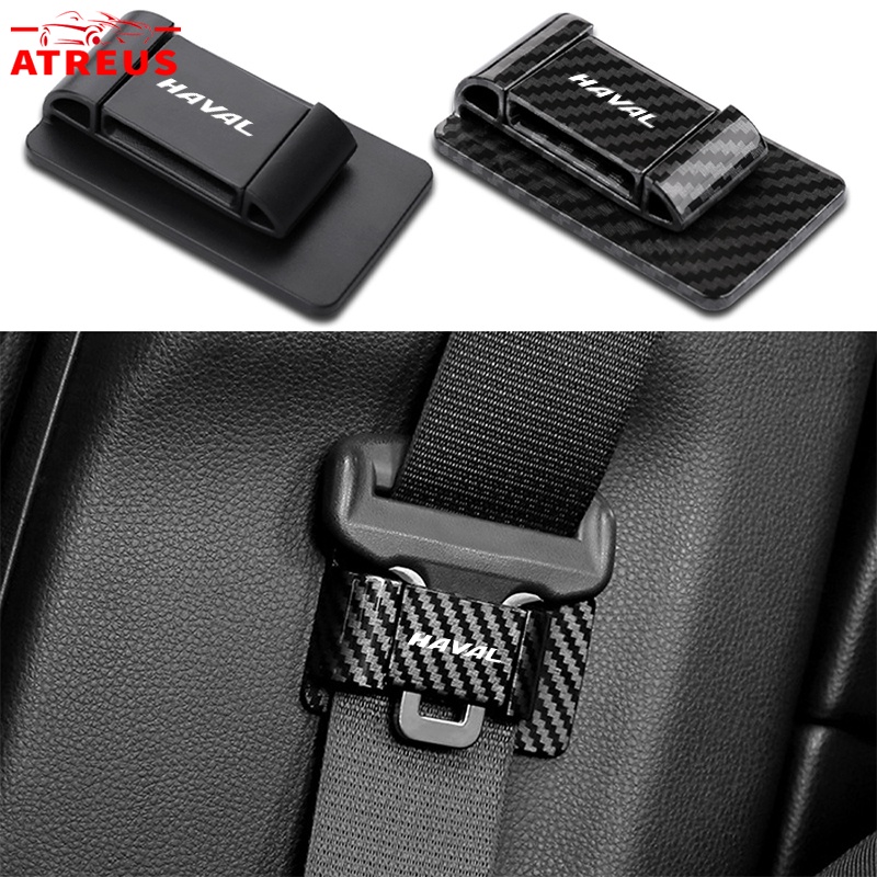 Haval sợi carbon giữ đai an toàn xe hơi giữ ổn định Clip xe Stopper khóa đai cố định chủ cho haval H6 jolion H2 H2S H1 2022 2023 H5 M4 H9