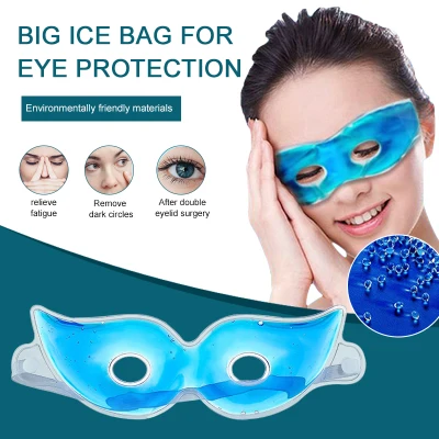AOLIAO Comfortable Ice Pack Eye Gel Mask Cold Bag Pads Cool Compress for Puffy Eliminate Dry Eyes Dark Circles Allergy Relief Sleeping Relaxing Cooling Gel Pad Eye Mask