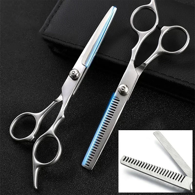 Kéo cắt tóc răng phẳng, kéo cắt tóc chuyên nghiệp, kéo tỉa tóc, phụ kiện cắt tóc cho thợ cắt tóc