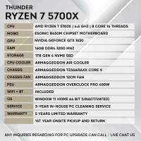 Armaggeddon Custom Desktop Gaming PC R7 5700X Graphic Card PC GTX 1650