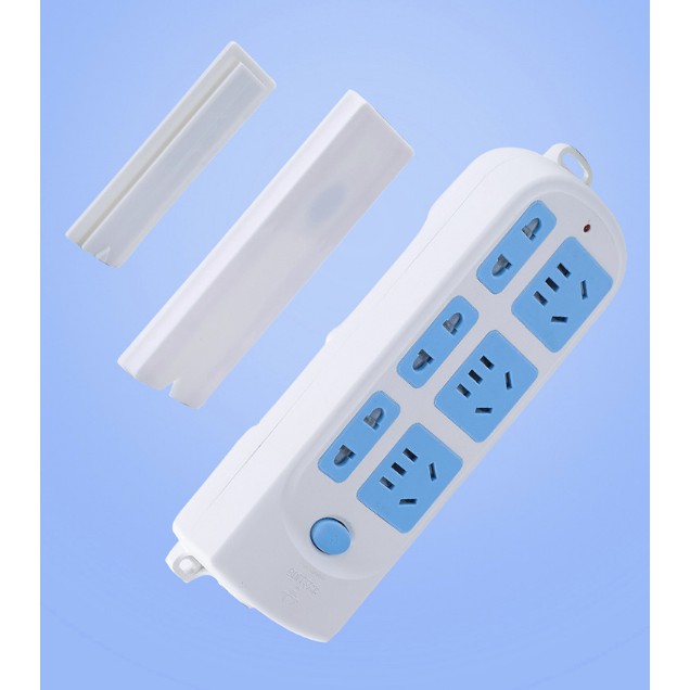 Bộ dụng cụ treo cố định ổ cắm điện trượt thẳng siêu tiện dụng an toàn cho bé, giá đỡ các vật dụng gia đình