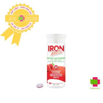Iron Melts Viên sắt ngậm vị dâu, Úc (50v)