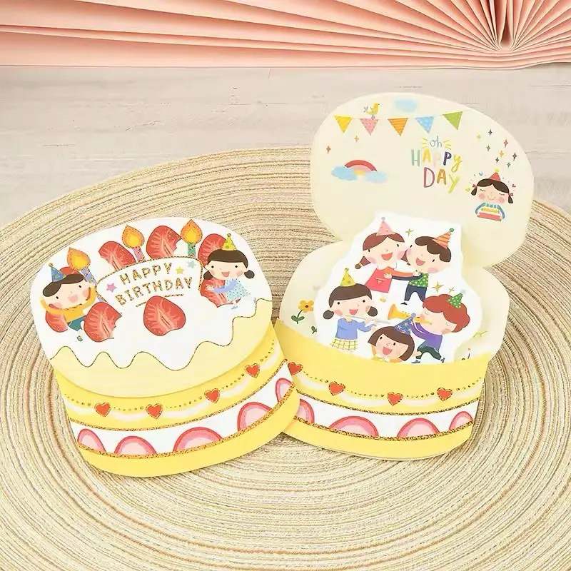 Birthday Cake Card Greeting Card for All Occasions Birthday Love Congratulations Anniversary Teacher’s Day