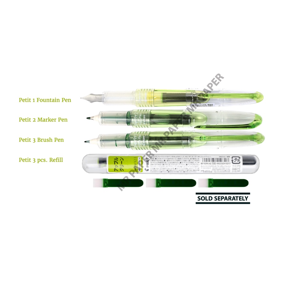 Pilot Petit Pens | Fountain | Marker | Brush | Ink Refill | Mr. Paper