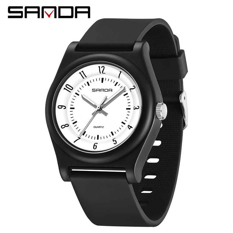 Sanda Youth Couple Simple Solid Color Trendy Waterproof Luminous Quartz Watch Men Watch SD6219 ราคา 227 บาท*ส่งฟรี