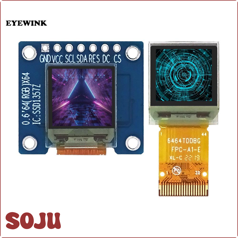 [M1708] 0.6 inch color OLED display 64x64 RGB SSD1357 highlighted color display ☆