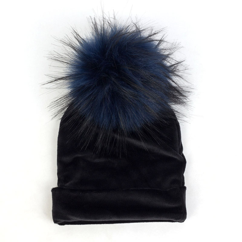 Nbhgy geebro mùa đông warme chế độ niedlichen bé mädchen jungen Samt Beanie hüte Ins solide Weichen diken flanell Babys Kinder giả pelz Pom Pom Túp lều mkjiu