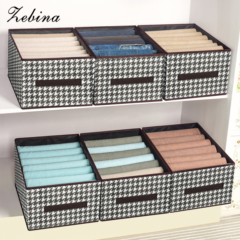 Zebina Foldable Storage Box for Clothes, Underwear, Socks, and More ราคา 46 บาท*ส่งฟรี