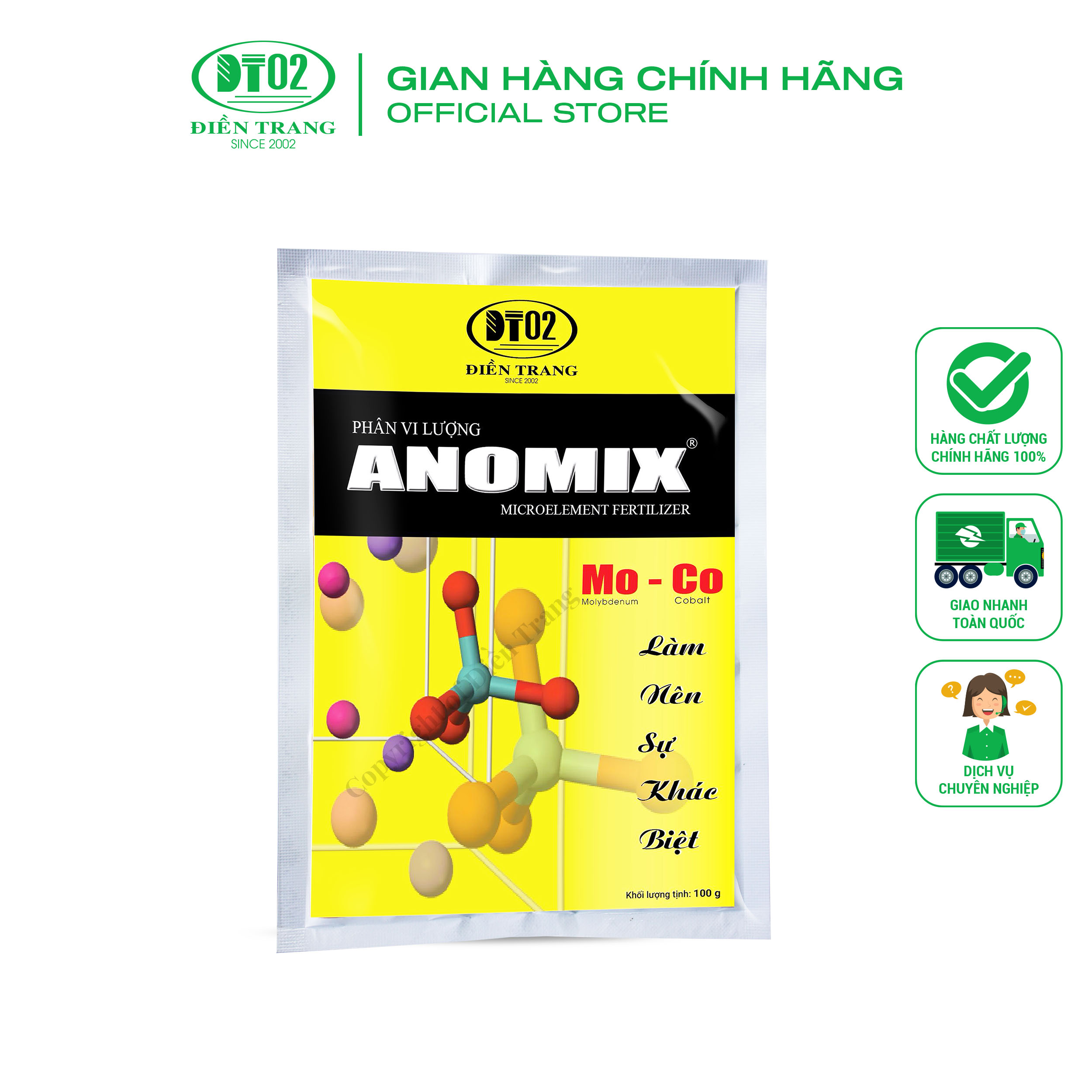 Phân siêu vi lượng hiếm ANOMIX Mo-Co