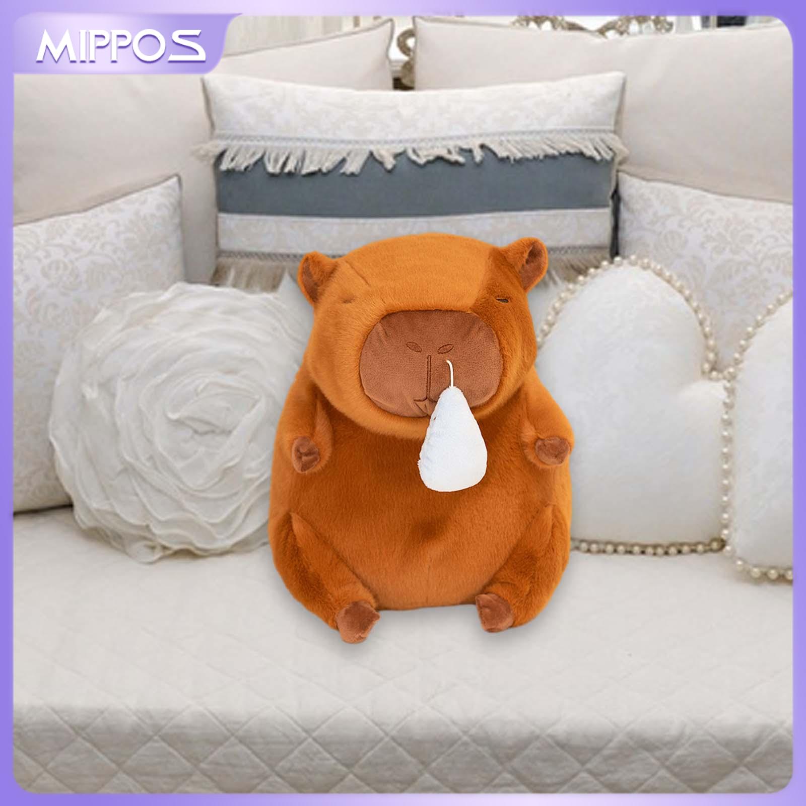 Mippos Đồ chơi mô hình Capybara Capybara đồ chơi nhồi bông Với Pullable Snot Bong Bóng Sofa Mềm Capy