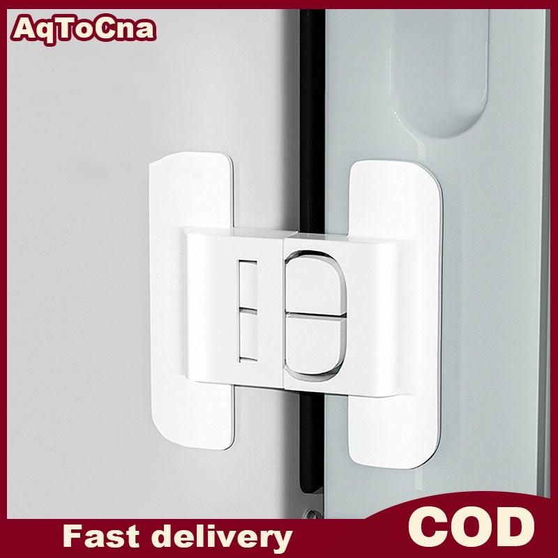 AqToCna Mới 1pcs tủ lạnh nhà khóa an toàn tủ lạnh tủ đông khóa cửa đa chức năng khóa an toàn trẻ em bảo vệ an ninh