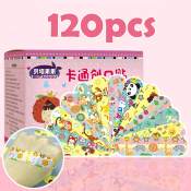 120pcs Cute Cartoon Medical Patch Waterproof Wound Adhesive Bandages Dustproof Breathable First Band Aid Adhesive for Kids