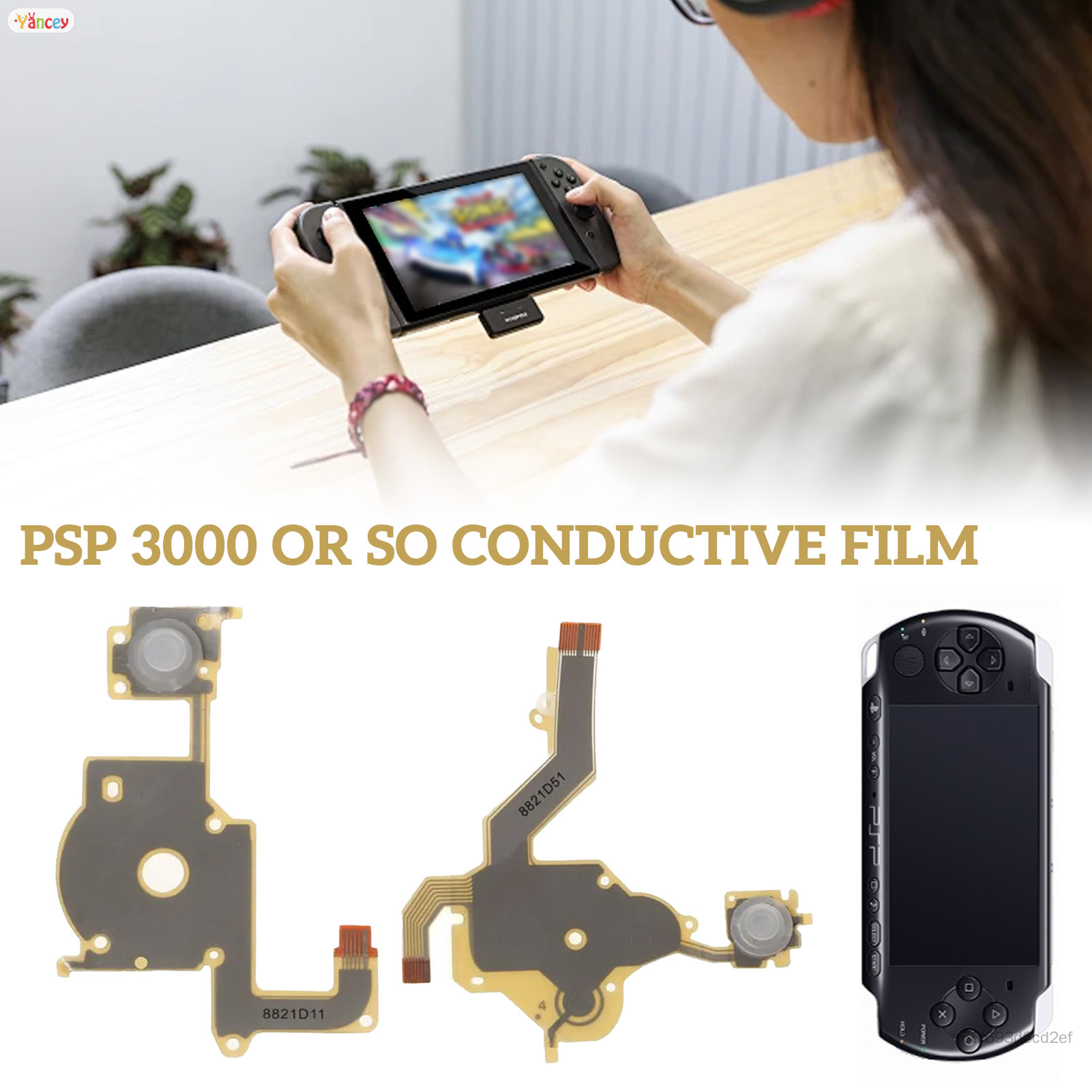 YuXi Replacement For PSP 3000 Left Right Buttons Function Start Home Volume PCB Keypad L R Flex Cable Repair Parts YA-MY Harga 4 Ringgit*Penghantaran Percuma