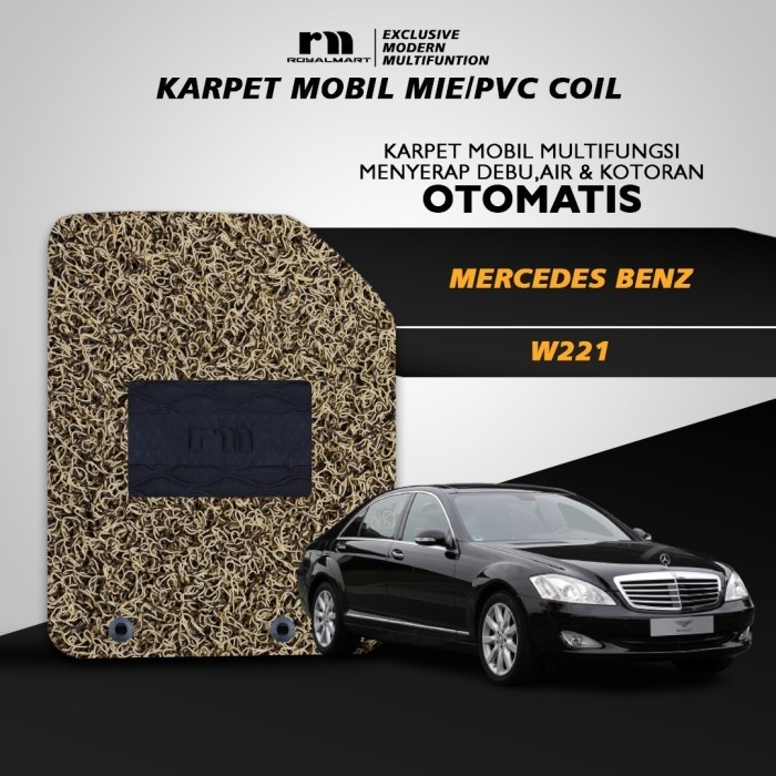 Royal Mart - Karpet Mobil MERCEDES BENZ W 221 NON BAGASI 2 WARNA/Carpet Mie Bihun Premium Keset PVC Anti Slip Aksesoris Interior Mobil Harga 958,500 rupiah*Gratis Ongkir