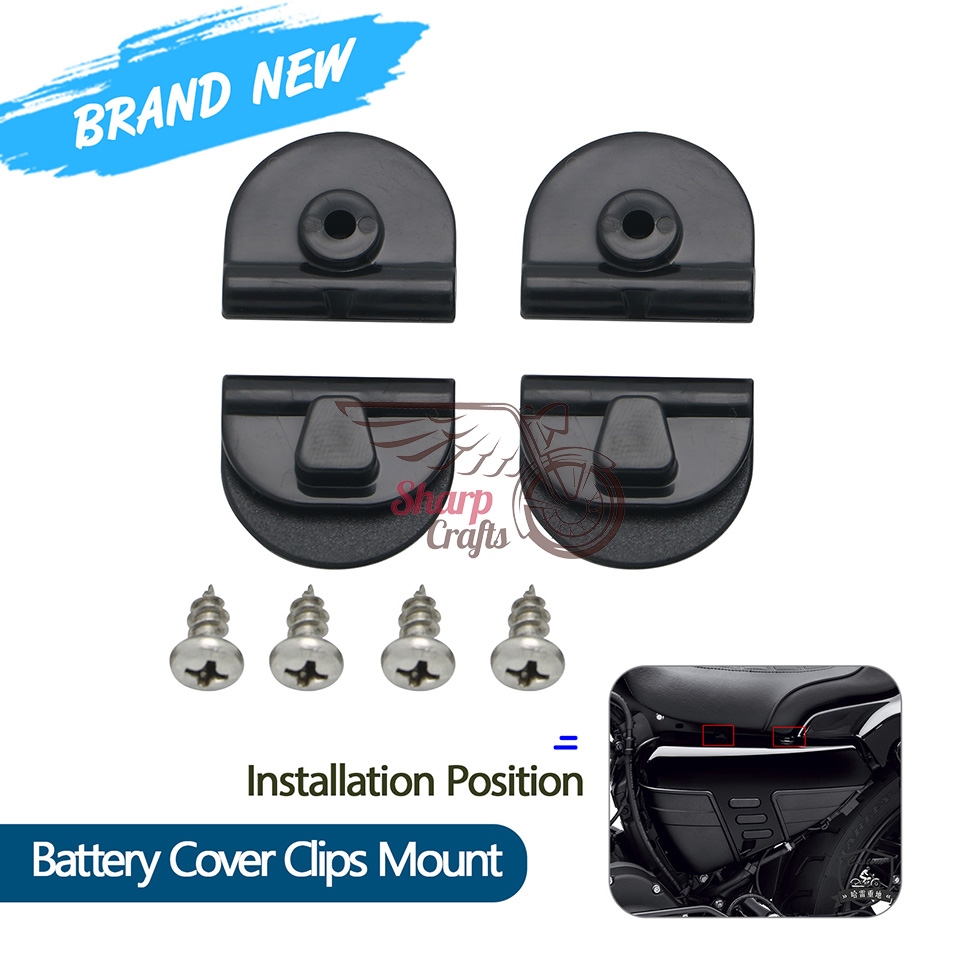 harley davidson battery cover clips