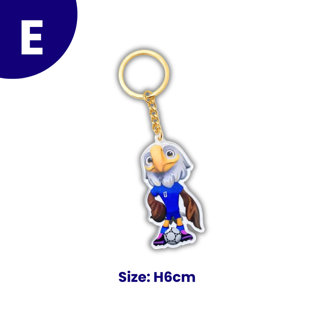 Gantungan kunci maskot Piala Dunia FIFA 2026 FIFA World Cup mascot acrylic keychain cute mascot football soccer ball