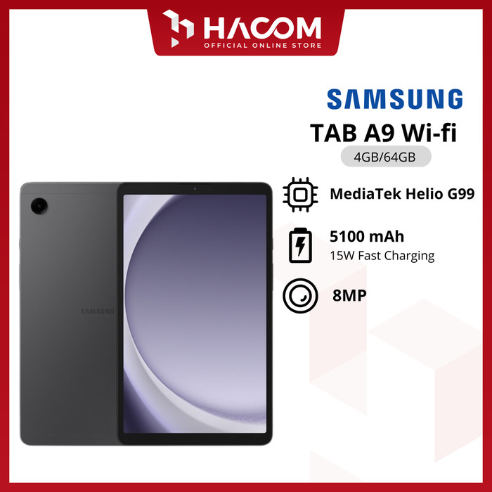Samsung Galaxy Tab A9 Wifi 4/64GB Garansi Resmi Harga 1,999,000 rupiah*Gratis Ongkir