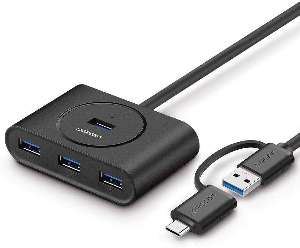 [Có bảo hành] [Chính hãng] Bộ chia cổng USB 3.0/ Type C sang 4 cổng USB 3.0 UGREEN 40850