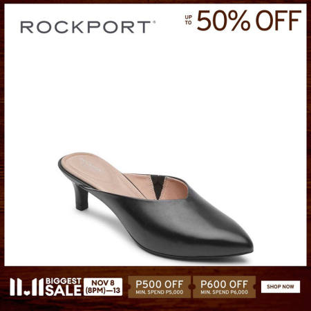 Rockport TM Kalila Mule Black Womens Shoes