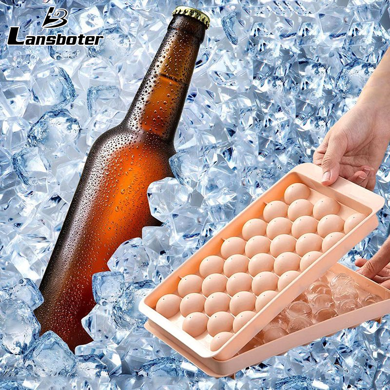Lansboter Modern Simple Ice Cube Tray with Easy Release for Home Use ราคา 16 บาท*ส่งฟรี