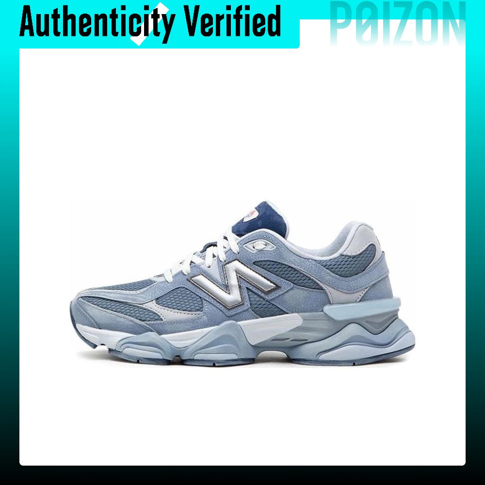 รองเท้าผ้าใบ รองเท้าลำลองผู้ชาย New Balance NB 9060 รองเท้าลำลอง Unisex Low-top สีฟ้าสีขาว U9060MD1