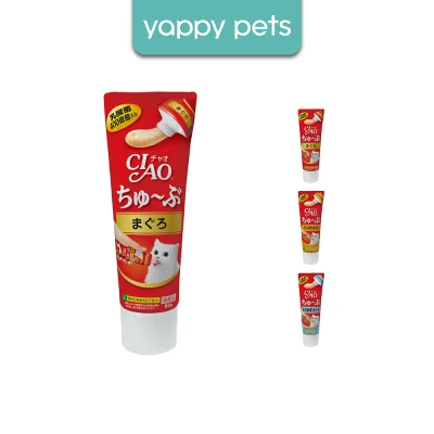 (80g) Ciao Chu Ru Tube Cat Treat Paste (3 Flavours Available)