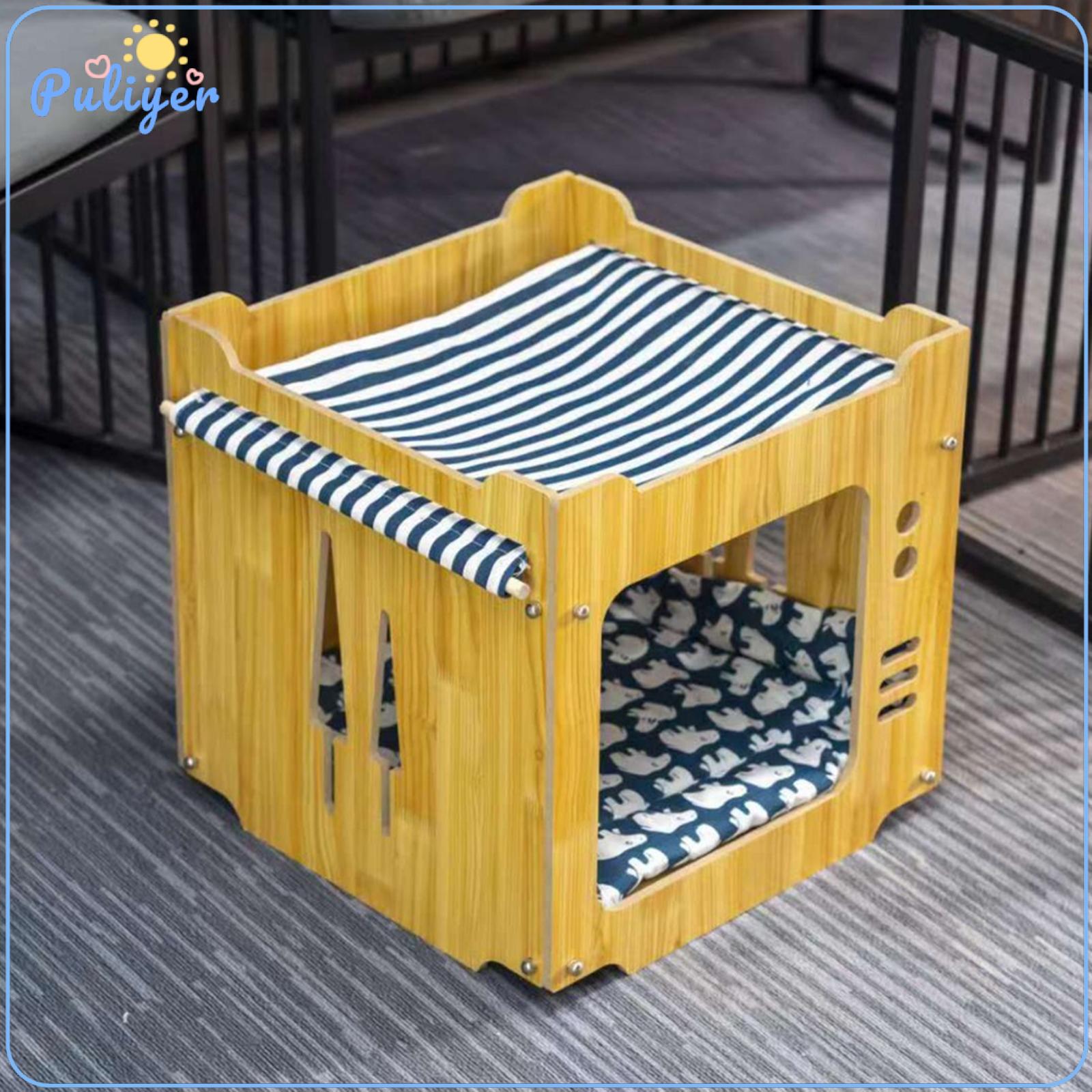 Cats Cube House Bed Anti Slip Kitten Sleeping Bed Cats Hammock for Bunny ราคา 3,238 บาท*ส่งฟรี