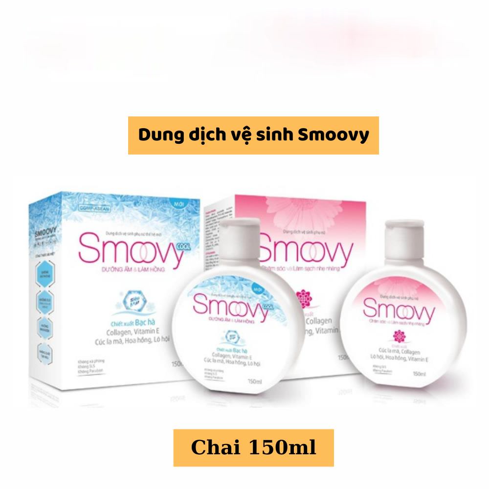 Dung dịch vệ sinh phụ nữ thế hệ mới Smoovy - Nuôi dưỡng và trẻ hoá da vùng kín - VSTENT STORE