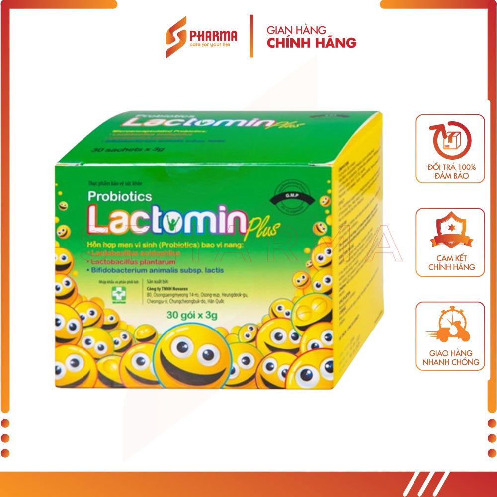 Cốm PROBIOTICS LACTOMIN PLUS – Bổ sung lợi khuẩn cho hệ tiêu hóa – Novarex [Hàn Quốc] – 3g x 30 gói