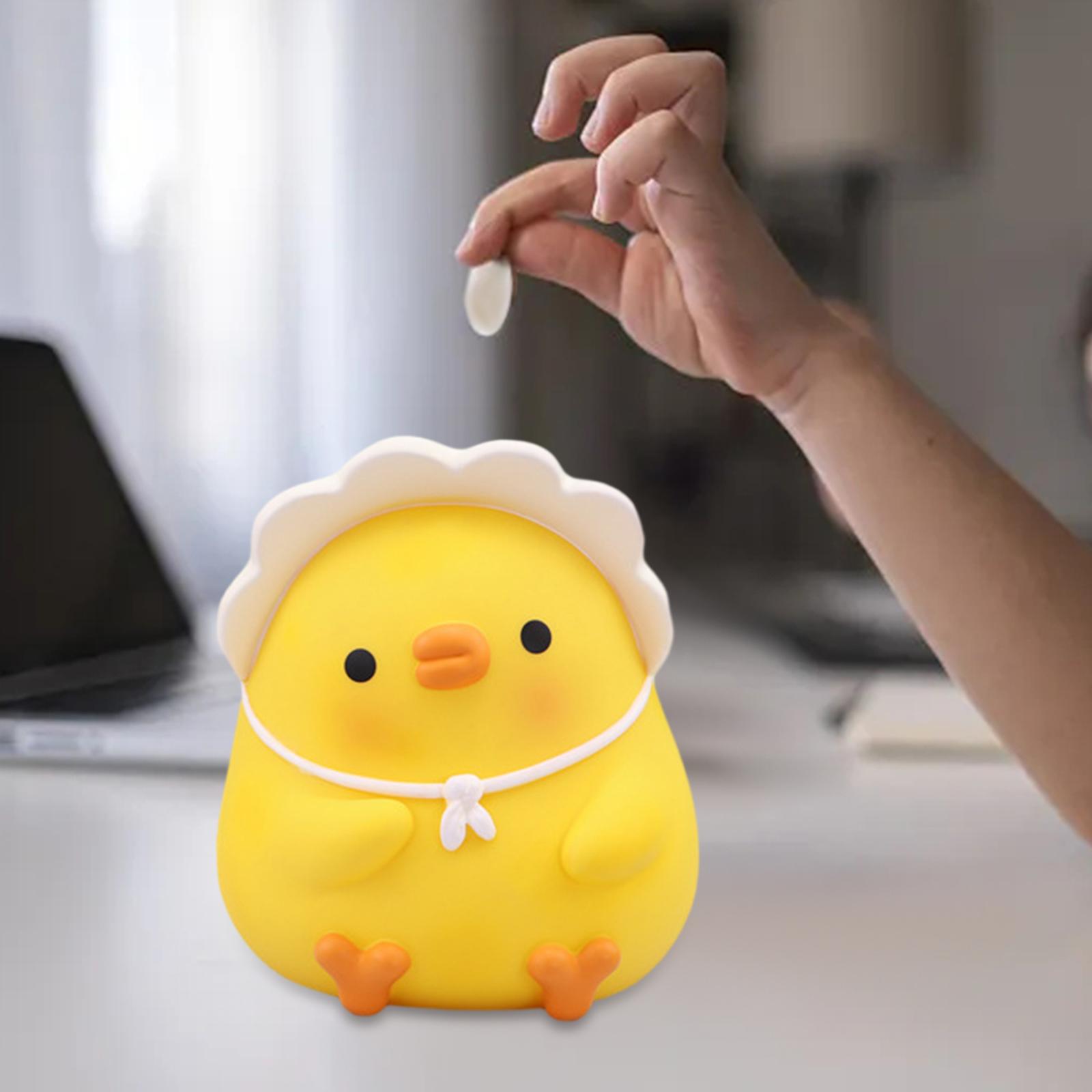 Gazechimp Duck Coin Money Bank Saving Box Ornament Animal Statue Crafts Figurine Creative Gifts for Kids Adults Shelf Living Room Cabinet