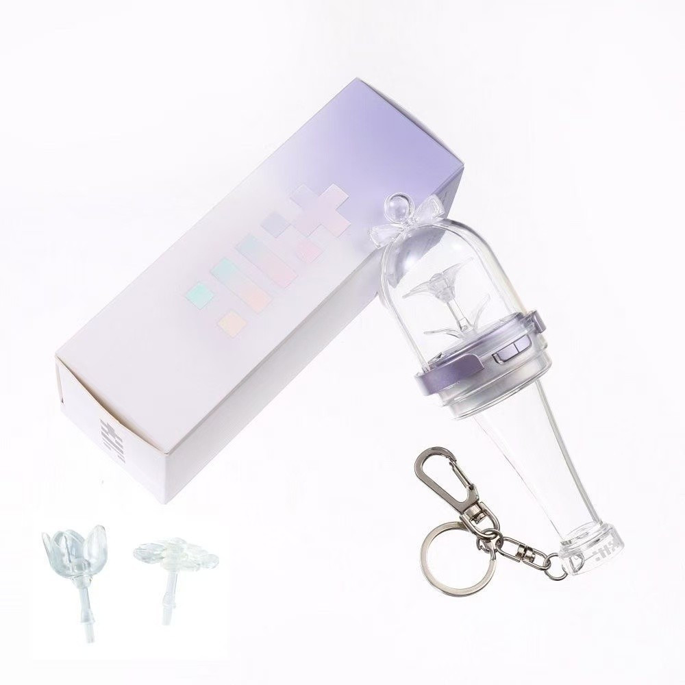 Kpop illit Mini Lightstick Keyring wonhee minju buổi hòa nhạc Que Phát Sáng Keychains Mặt dây chuyền