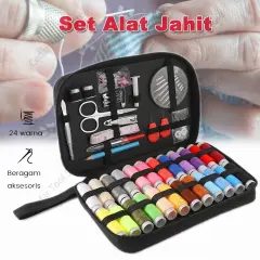Set Alat Jahit 97Pcs Jumbo Set Sewing Kits Set Alat Jahit With Pouch Aksesoris Jahit Sewing Accessories Set Kotak Jarum dan Benang Set Alat Jahit Rumah Alat Jahit Bepergian Jarum dan Benang