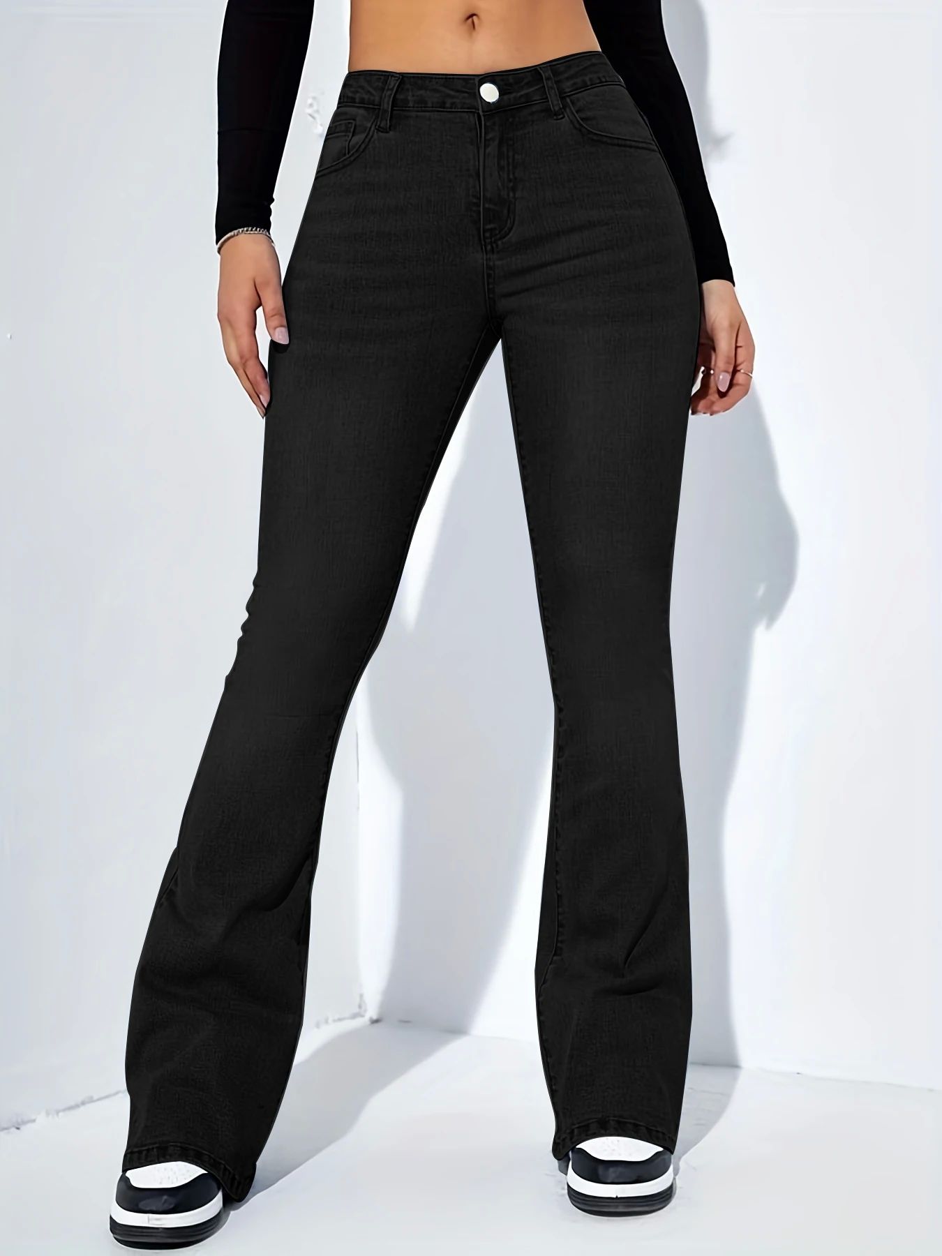 New style jeans for women Women's new micro-La jeans high waist stretch comfortable all-match ราคา 8,626 บาท*ส่งฟรี