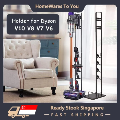（Singapore Local Seller）Dyson Vacuum Cleaner Storage Rack Vacuum Stand Rack Holder For Dyson V6 V7 V8 V10 V11 and Digital Slim Fluffy Series Space Saving Storage No Drill