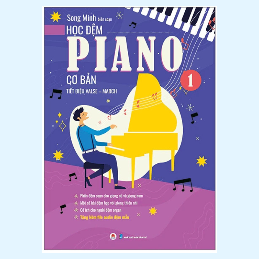 Sách - Học Đệm Piano Cơ Bản Phần 1 - Tiết Điệu Valse March (Tái Bản 2025) - HHB