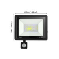 Calistouk  LED Motion Sensor Floodlight Outdoor Wall Light White Light 50W 30W 20W 10W IP66 Waterproof LED Spotlight For Garden