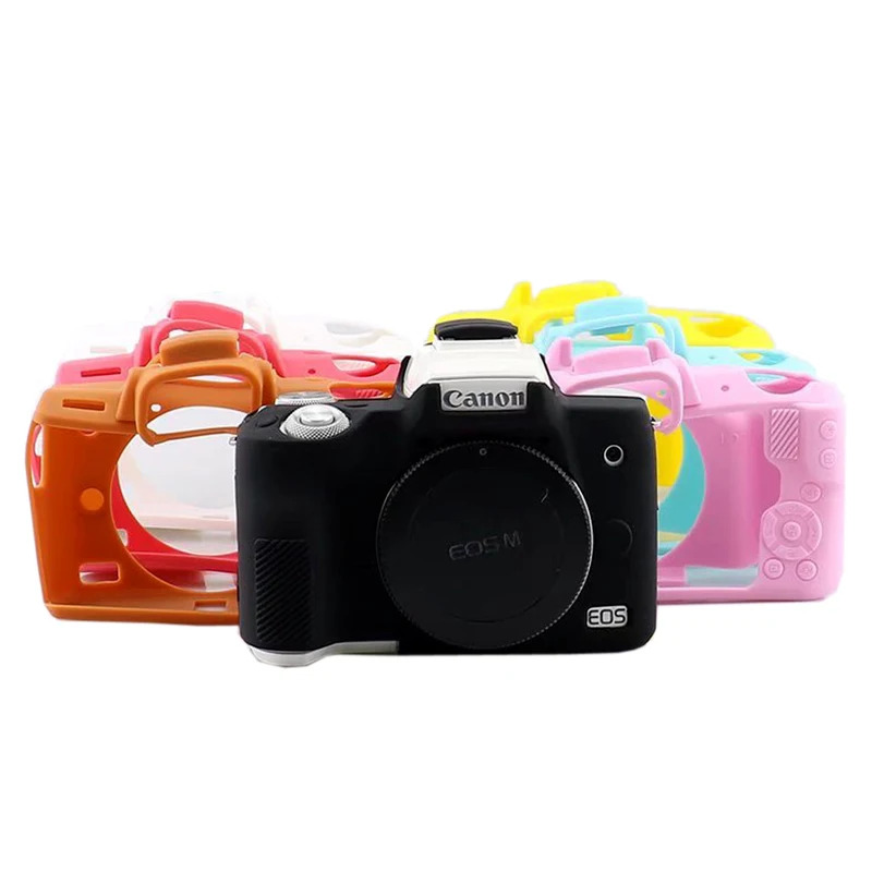 Mềm Silicone bảo vệ da máy ảnh trường hợp cơ thể bìa cho Canon EOS M50 M50 Mark II EOS M50 II