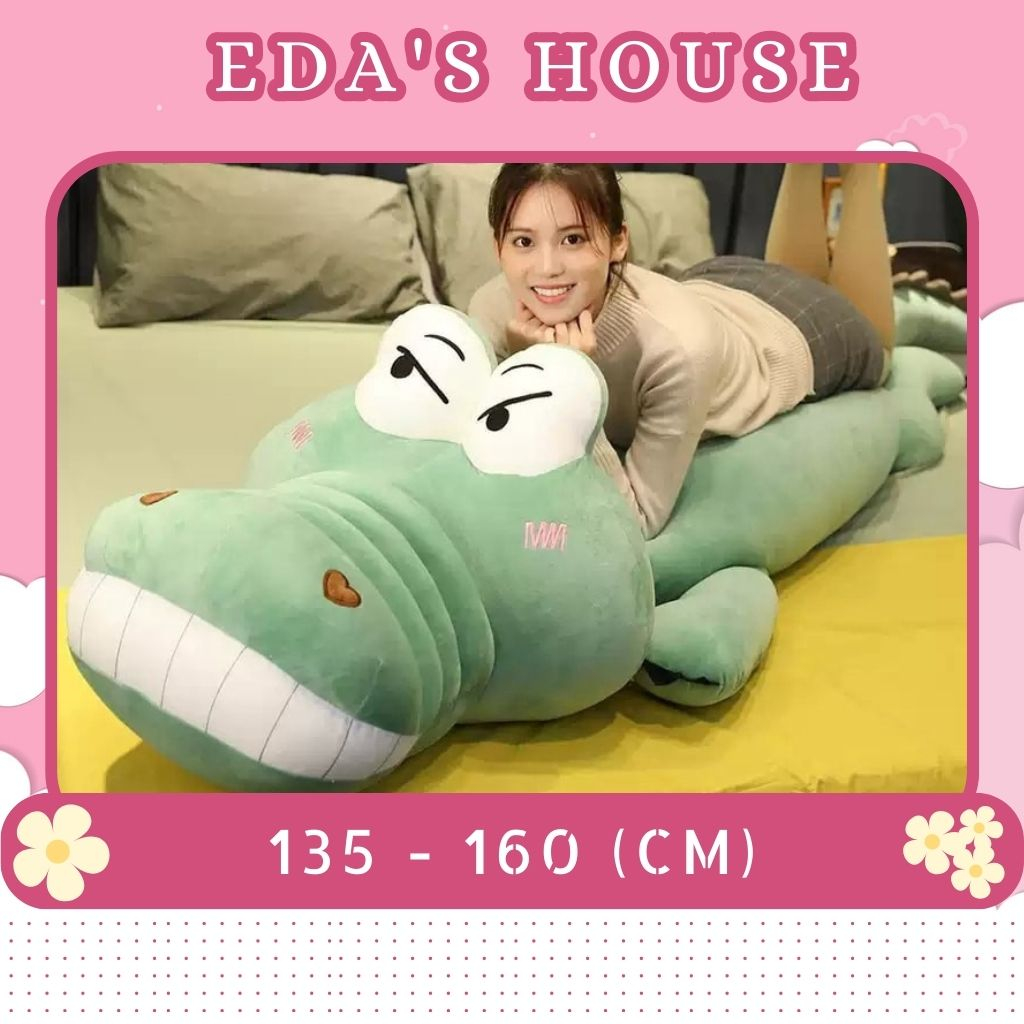 Gấu bông cá sấu mặt ngáo, thú nhồi bông hà mã siêu to khổng lồ - gấu xinh - eda's house