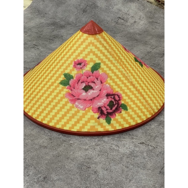 Nón lá nhựa lót bạc chống nóng vành rộng