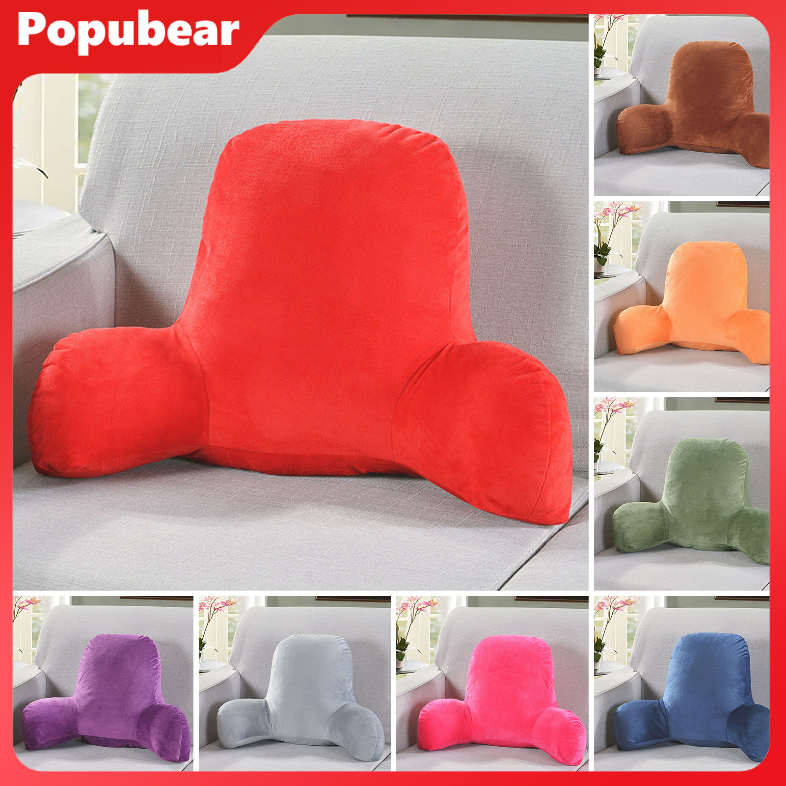 Back Cushion Pain Relief Comfortable Chair Cushion Hidden Zipper Non-Slip Sofa Pillow for Home Car Office ราคา 1,408 บาท*ส่งฟรี