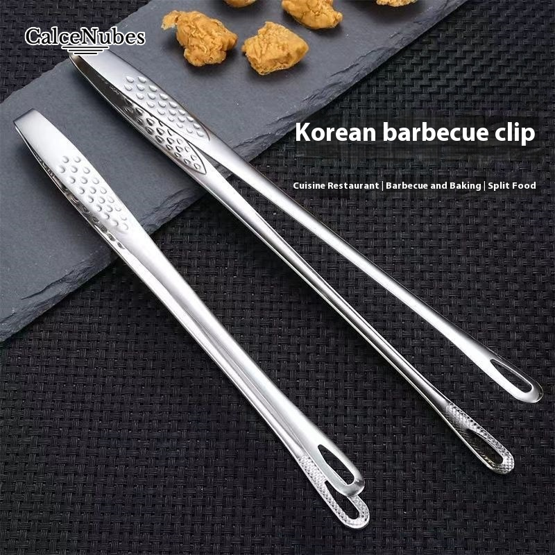 CalceNubes丨Stainless Steel BBQ Tongs for Grilling, Drip-Proof Design, Kitchen Tool - ยี่ห้อ CalceNubes ราคา 35 บาท*ส่งฟรี