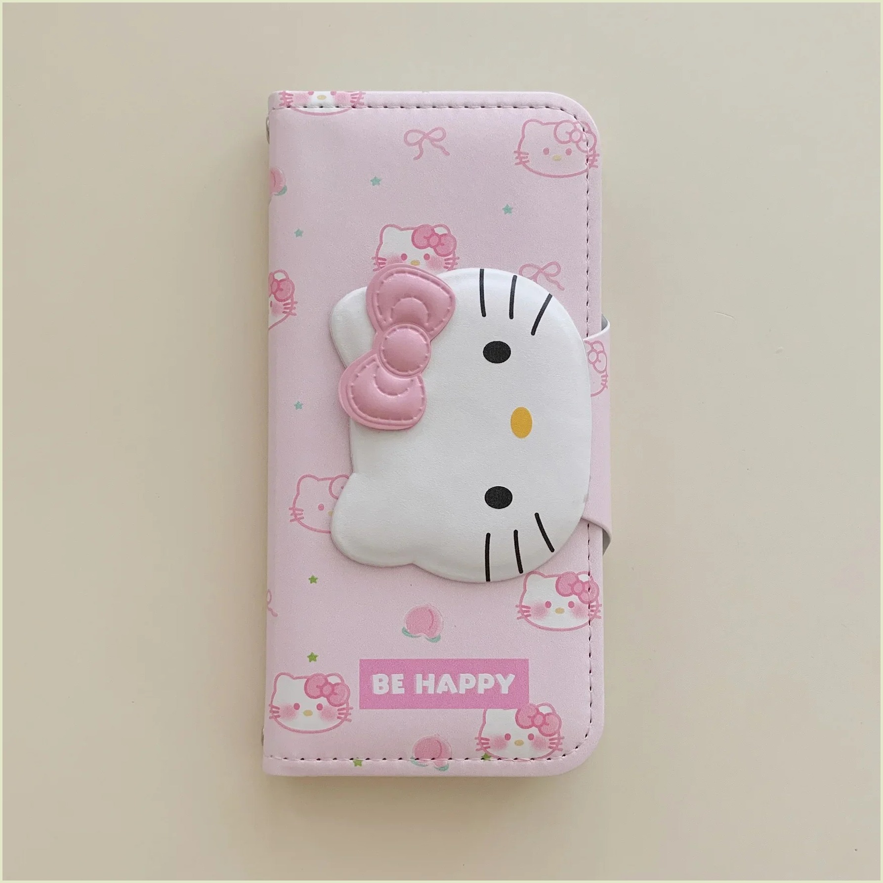 2025 độc đáo mới🎉Dễ Thương Phim Hoạt Hình Sanrio Hello Kitty điện thoại nắp gập Trường Hợp Ví đựng t