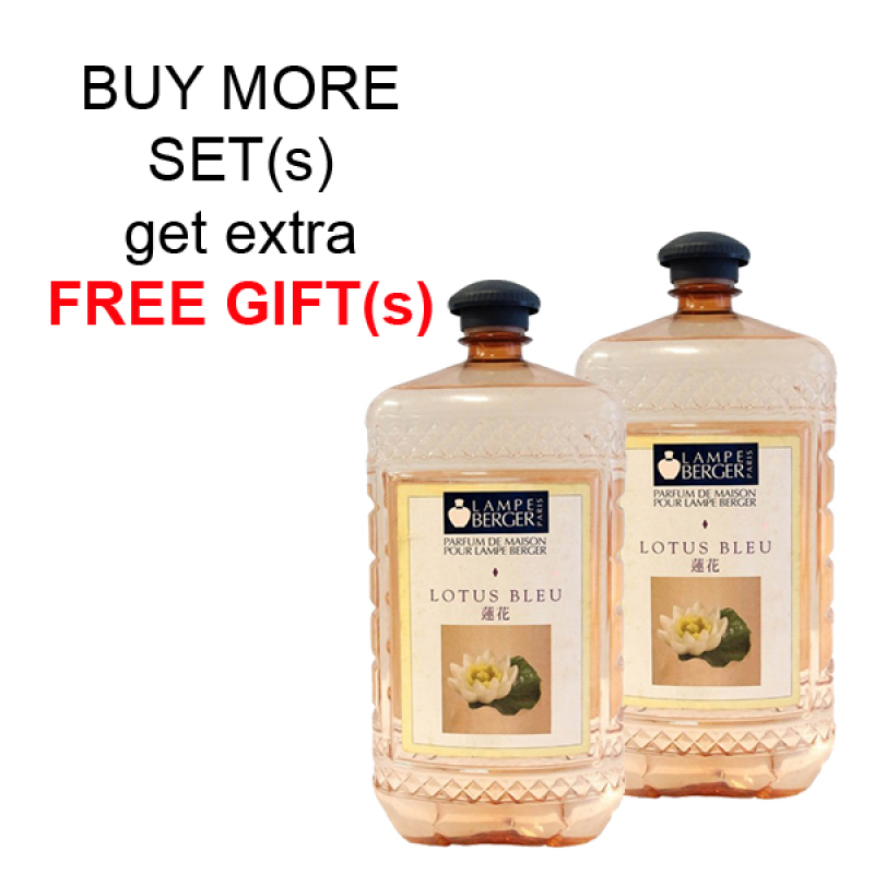 Buy LAMPE BERGER LB ESSENTIAL OIL 2L SET (2 BOTTLES) - LOTUS BLEU (蓮花) Singapore